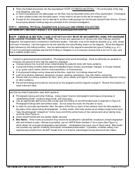 Instructions for DD Form 2911 DoD Sexual Assault Forensic Examination (Safe) Report - Suspect, Page 4