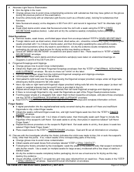 Instructions for DD Form 2911 DoD Sexual Assault Forensic Examination (Safe) Report - Suspect, Page 6