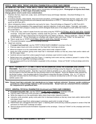 Instructions for DD Form 2911 DoD Sexual Assault Forensic Examination (Safe) Report - Suspect, Page 7