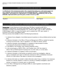 Form OSC-11 Complaint of Possible Prohibited Personnel Practice or Other Prohibited Activity, Page 12