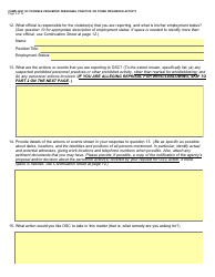 Form OSC-11 Complaint of Possible Prohibited Personnel Practice or Other Prohibited Activity, Page 5