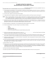 Document preview: Form SOC332 In-home Supportive Services - Recipient/Employer Responsibility Checklist - California