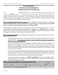 Form SOC2244 Ihss Providers Notice of New Timesheets - California