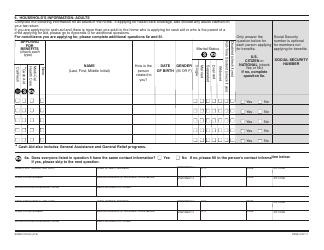 Form SAWS2 PLUS &quot;Application for CalFresh, Cash Aid, and/or Medi-Cal/Health Care Programs&quot; - California, Page 9