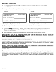 Form SOC404 &quot;In-home Supportive Services Program - Direct Deposit Enrollment/Change/Cancellation Form&quot; - California, Page 3