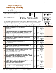 Form DHCS7098 B Staying Healthy Assessment - 7-12 Months - California (Tagalog)