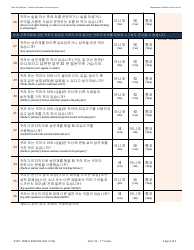 Form DHCS7098 G Staying Healthy Assessment - 12-17 Years - California (Korean), Page 3