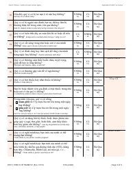 Form DHCS7098 H Staying Healthy Assessment - Adult - California (Vietnamese), Page 2