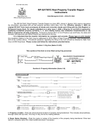 Document preview: Instructions for Form RP-5217NYC Real Property Transfer Report - New York