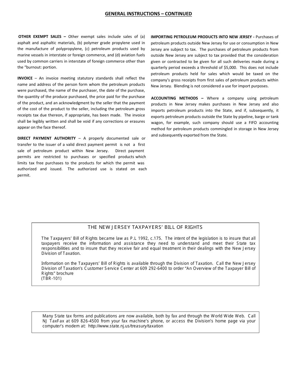 Instructions for Form PPT-40, PPT-41 - New Jersey, Page 2