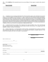 Form SE-1A Affidavit in Relation to Settlement of Estate Under Article 13, Scpa - New York, Page 3