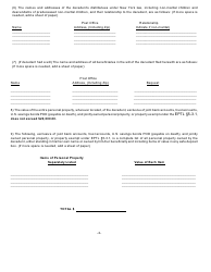 Form SE-2A Affidavit in Relation to Settlement of Estate Under Article 13, Scpa - New York, Page 2