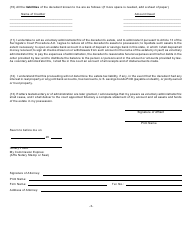 Form SE-2A Affidavit in Relation to Settlement of Estate Under Article 13, Scpa - New York, Page 3