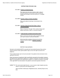 Form DHCS1804 Denial of Rights/Seclusion and Restraint Monthly Report - California, Page 2