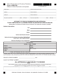 Form C-REF-SU Claim for Refund - Sales and Use Tax on Casual Purchase of Motor Vehicle - Rhode Island, Page 2