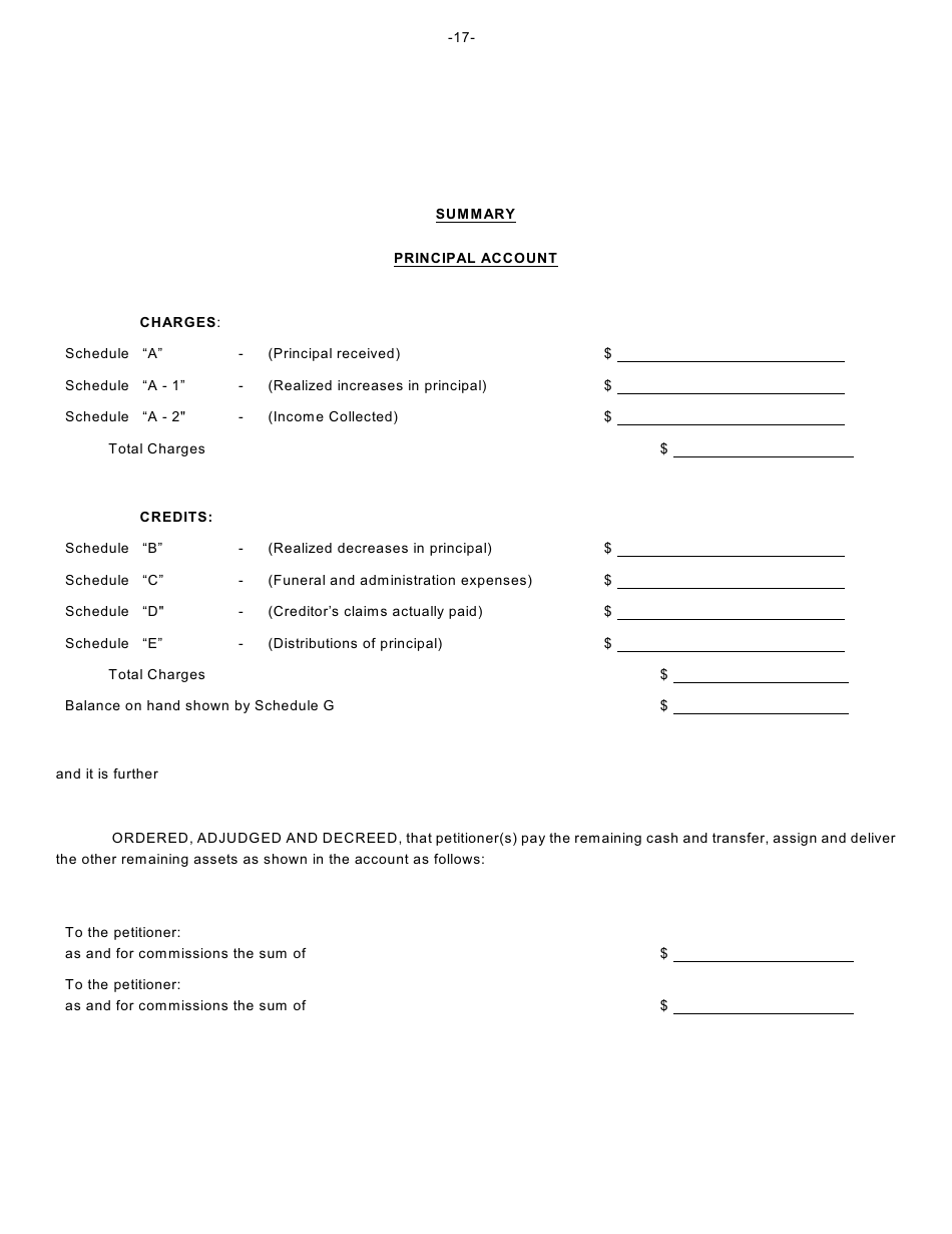 Form JA-1 Petition for Judicial Settlement of Account - New York, Page 18