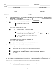 Form JA-1 &quot;Petition for Judicial Settlement of Account&quot; - New York, Page 2