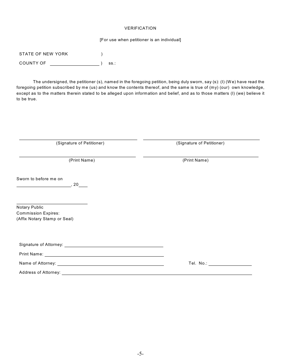 Form JA-1 - Fill Out, Sign Online and Download Fillable PDF, New York ...