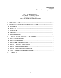 FCC Form 463 Invoice and Request for Disbursement Form, Page 4