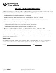Document preview: VA Form 26-0503 Federal Collection Policy Notice