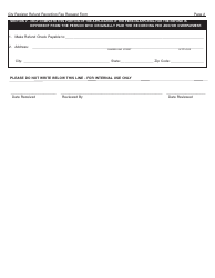 Form CR-REFUND &quot;City Register Recording Fee Refund Request&quot; - New York City, Page 2