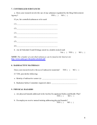 VA Form 10-0398 Research Protocol Safety Survey, Page 5
