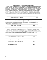 VA Form 10-0398 Research Protocol Safety Survey, Page 6