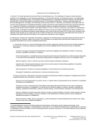Form SF-716 Agency Security Classification Costs Estimates, Page 2