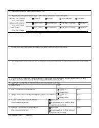 CAP Form 1B Application for Organizational Excellence Mentor Appointment, Page 2