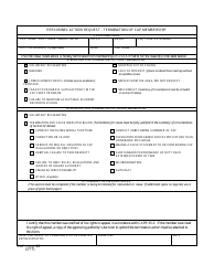 Document preview: CAP Form 2B Personnel Action Request - Termination of CAP Membership