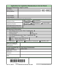Document preview: CAP Form 12L Application for Legislative Membership in Civil Air Patrol