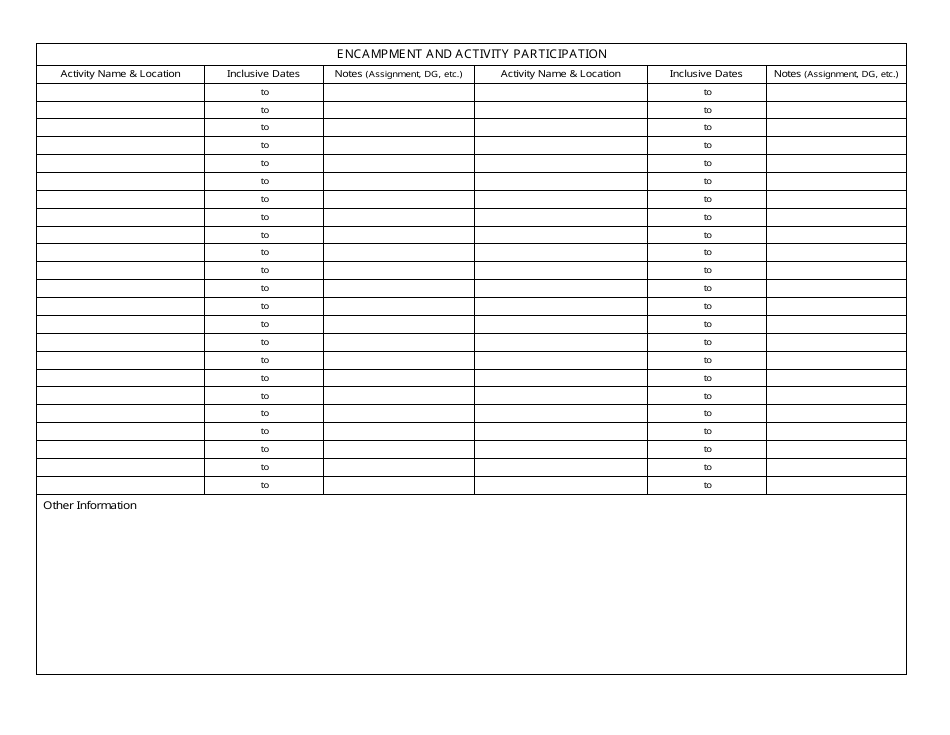 CAP Form 45 Senior Member Master Record, Page 4