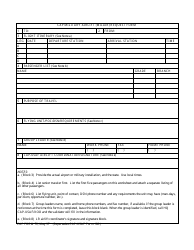 Document preview: CAP Form 72 CAP Military Airlift (Milair) Request Form