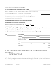 CAP Form 80 Civil Air Patrol Death Benefit/Medical Expense Claim Form (Senior Members and Cadets), Page 2