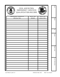 CAP Form 114 Qualification Record