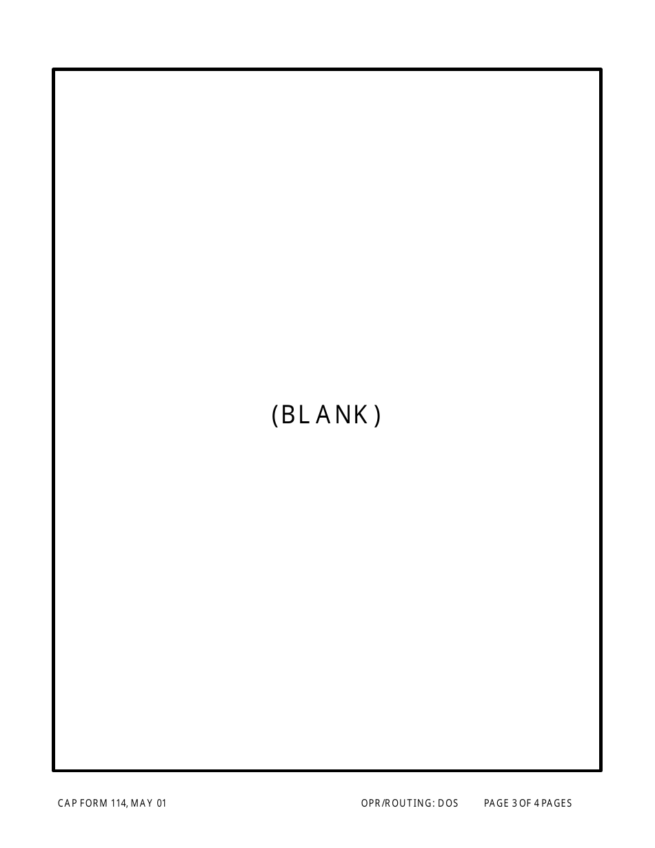 CAP Form 114 Qualification Record, Page 3