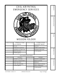 Document preview: CAP Form 115 Mission Folder