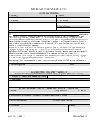Document preview: CAP Form 181 Non-exclusive Copyright License