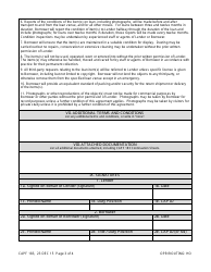 CAP Form 183 Loan of CAP Historical Materials, Page 3