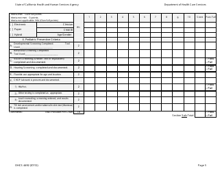 Form DHCS4492 Medical Record Review Tool - California, Page 5