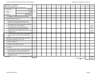 Form DHCS4492 Medical Record Review Tool - California, Page 6
