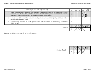 Form DHCS4493 Facility Review Tool - California, Page 11