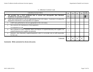 Form DHCS4493 Facility Review Tool - California, Page 12