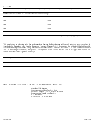 Form DHCS4481 Outpatient Infant Hearing Screening Provider Application - California, Page 2