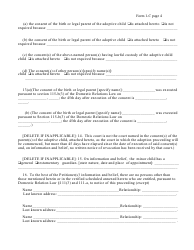 Form 1-C Petition for Adoption (Private-Placement) - New York, Page 4