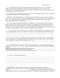 Form 1-C Petition for Adoption (Private-Placement) - New York, Page 5