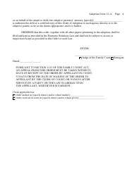 Form 13-A Order of Adoption (Agency) - New York, Page 4