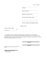 Form 15-A Application for Certified Copy of Adoption Order - New York, Page 2