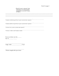 Form 9-A Affidavit of Financial Disclosure - Parents (Agency) - New York, Page 2