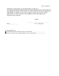 Form 15-B Order for Certified Copy of Adoption Order (Before Sealing of Records) - New York, Page 2